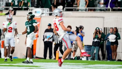 ohio state buckeyes football vs michigan state spartans football match player stats